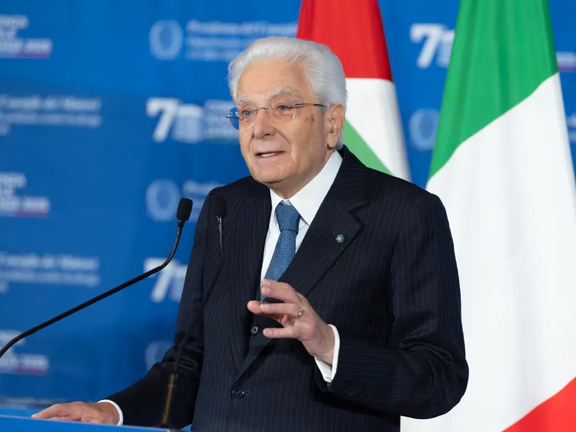 Il presidente della Repubblica Sergio Mattarella