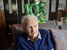 Pietro Bastiani il giorno del suo 102esimo compleanno ad agosto
