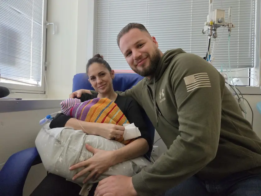 Ginevra con mamma Grazia e papà Marco