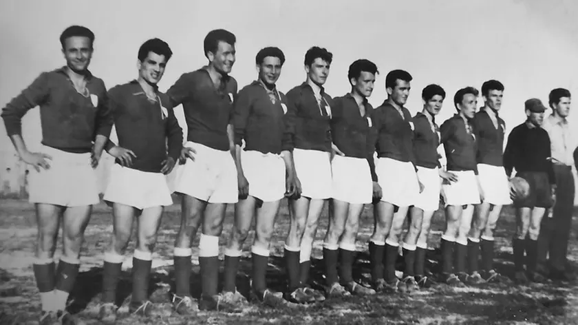 La formazione della Gradese nel 1955