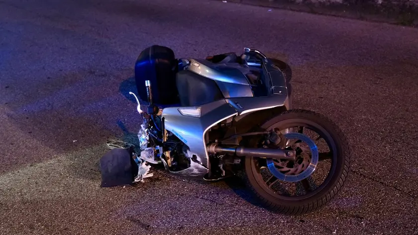 Lo scooter coinvolto nell'incidente (Silvano)