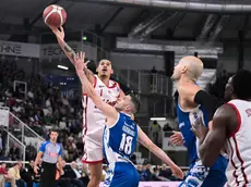 Juan Toscano-Anderson in azione nel corso della partita persa a Brescia ciamillo/lasorte