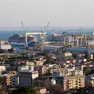 Un'immagine del cantiere navale di Panzano