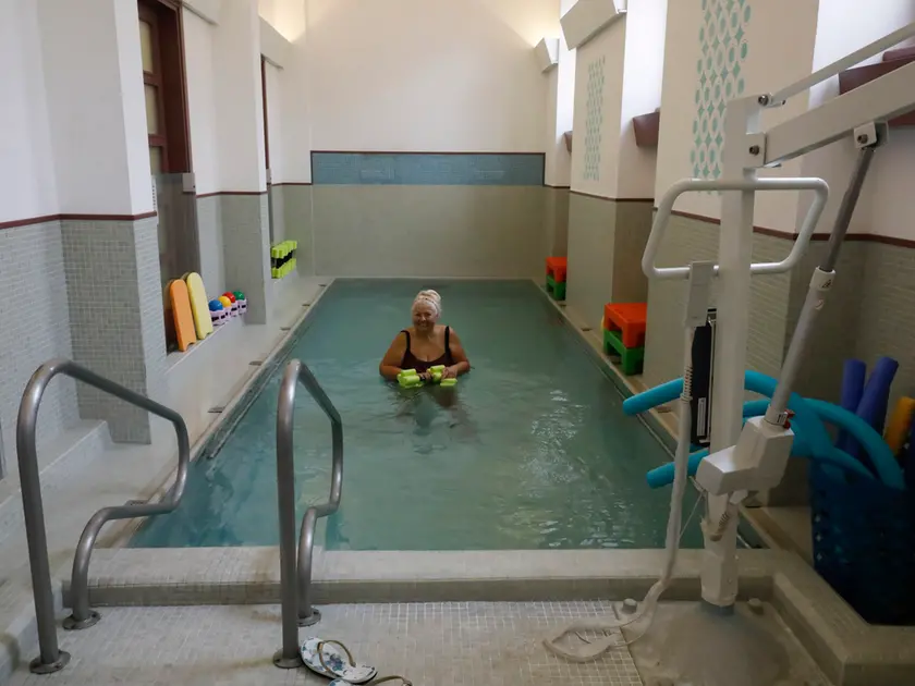 Un’utente in piscina (Bonaventura)