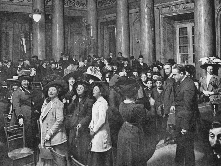 Una delle iniziative organizzate dalla Upt a inizio Novecento