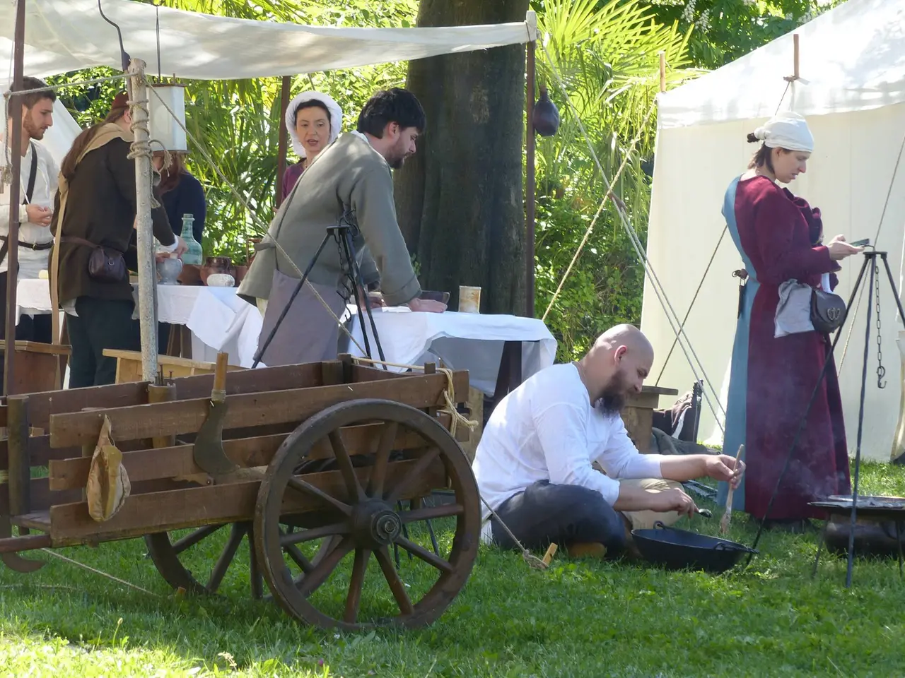 Una rievocazione storica in Borgo Castello (archivio Bumbaca)