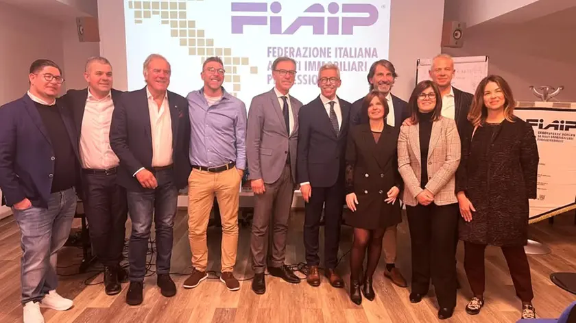 Il nuovo direttivo provinciale di Fiaip appena rieletto con alla guida sempre il presidente Filippo Avanzini