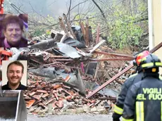 A sinistra in alto Guerrina Skocaj, in basso Quirin Kunhert. Nella foto grande i soccorsi