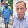 Protezione civile al lavoro durante il maltempo e il governatore Massimiliano Fedriga