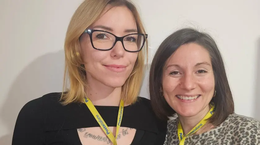 Le due impiegate Debora De Luca e Lisa Miano