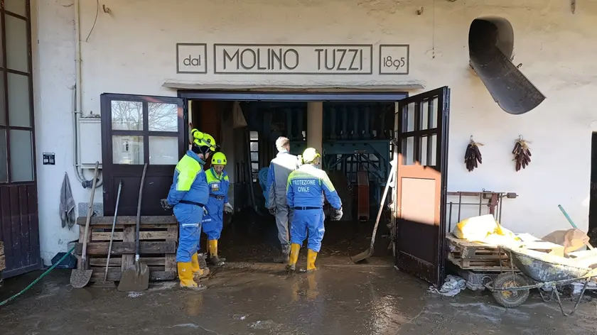 Lo storico Mulino devastato dal fango