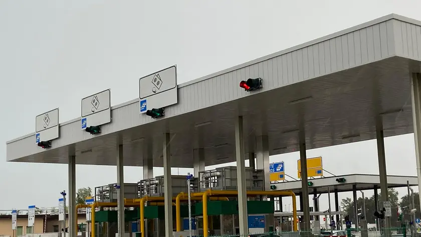 Un casello autostradale