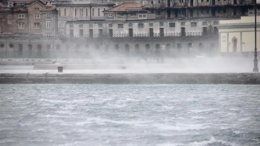 La bora sul golfo di Trieste in una foto di repertorio
