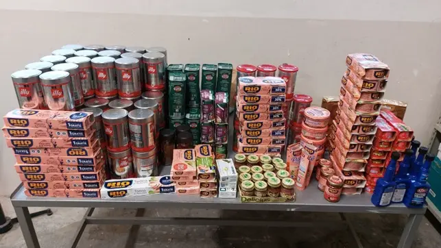 La merce sequestrata