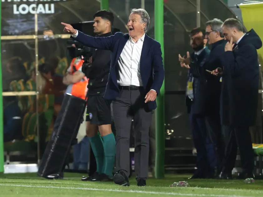 Attilio Tesser in panchina (Lasorte)