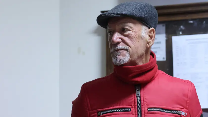 Sebastiano Visintin venerdì pomeriggio nel Tribunale di Trieste (fotoservizio Andrea Lasorte)