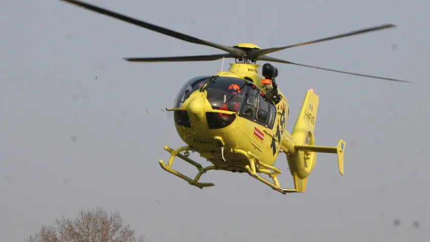 L'elisoccorso in una foto di archivio