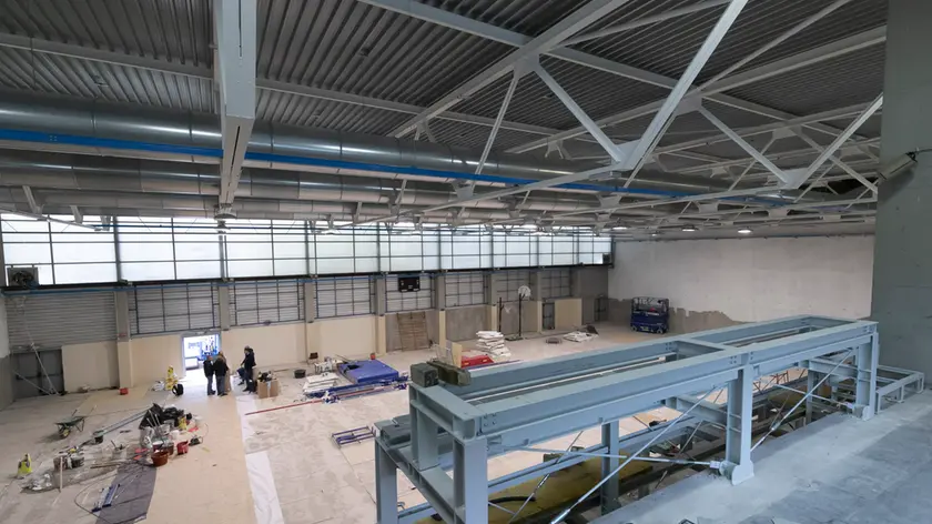 Lavori in corso al palaroller di Ronchi durante l’attuale chiusura stagionale delle attività Katia Bonaventura