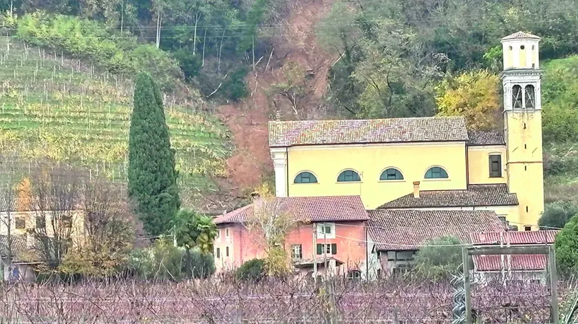 La frana di Brazzano. Foto Bumbaca