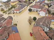 L'abitato di Versa sott'acqua
