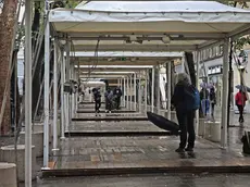 Tutto pronto in viale XX Settembre per la tradizionale fiera di San Nicolò Foto Andrea Lasorte