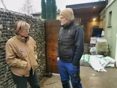 La chef Antonia Klugmann e il sindaco di Dolegna del Collio Carlo Comis. Foto Petrussi