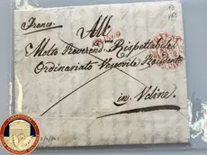 L'epistola del 1842 indirizzata all’Ordinariato vescovile di Udine, sequestrata a un collezionista triestino