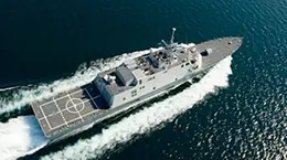 La nave Freedom, prototipo consegnato alla Marina Usa dalla Fincantieri