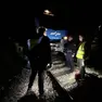 L’intervento della polizia sulla rete ferroviaria slovena dopo uno dei recenti raid vandalici