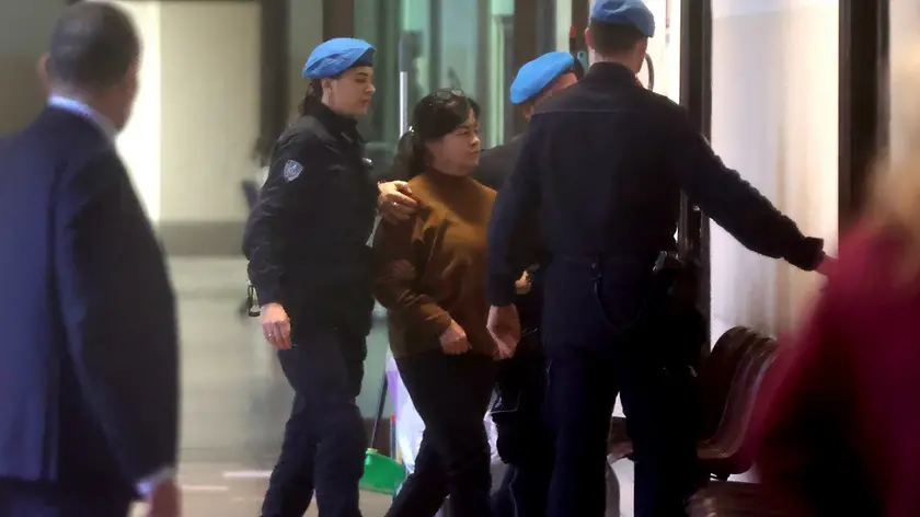 Olena Stasiuk in tribunale (Lasorte)