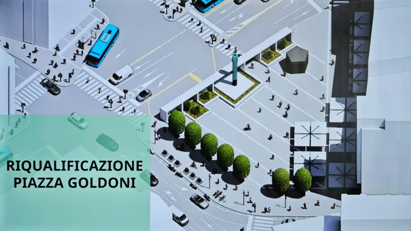 La presentazione del progetto di piazza Goldoni (Lasorte)
