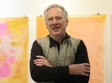 L'artista Ian Joyce al Mini Mu di Trieste. Foto Lasorte