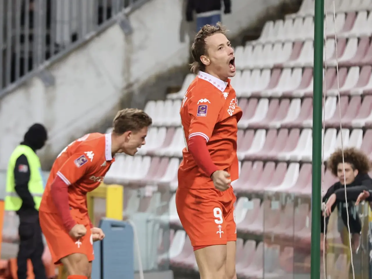 L'esultanza. Foto Lasorte