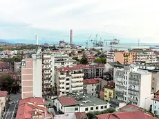 Una veduta aerea di Monfalcone