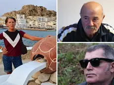 In senso orario: Liliana Resinovich, Alfonso Buonocore (foto Andrea Lasorte) e Sergio Resinovich