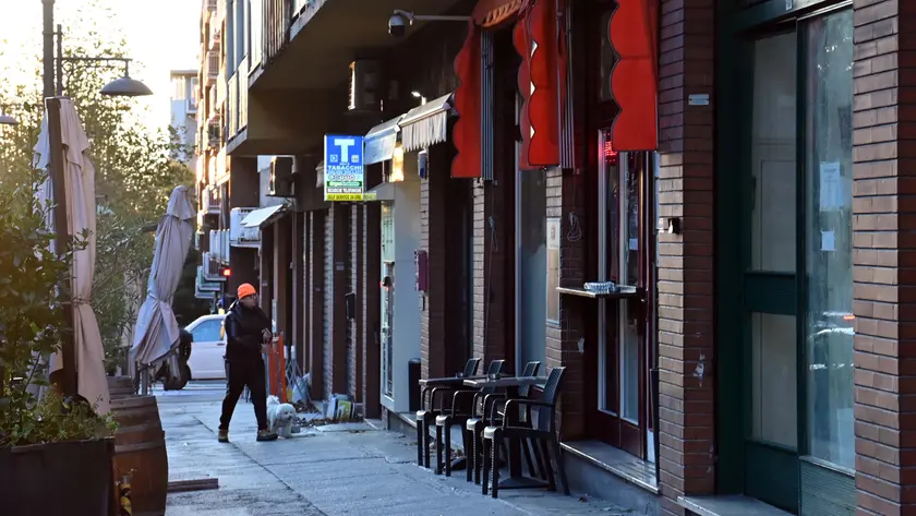 Via Baiamonti, teatro dell'accaduto (Foto Bruni)