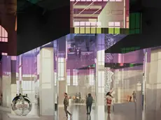 Un rendering del futuro Salone degli Incanti