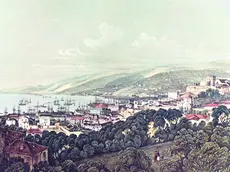Nell’illustrazione una veduta della città di Trieste nel 1840 (foto AGF)