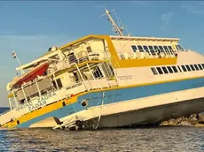 Il catamarano Princ Zadra, affondato nei pressi di Premuda, arcipelago di Zara, nel novembre del 2024