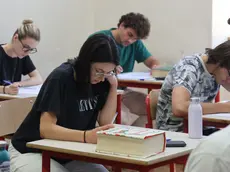 Studenti del liceo Oberdan impegnati nell’esame di maturità