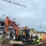 Il cantiere dove si è verificato l'incidente sul lavoro