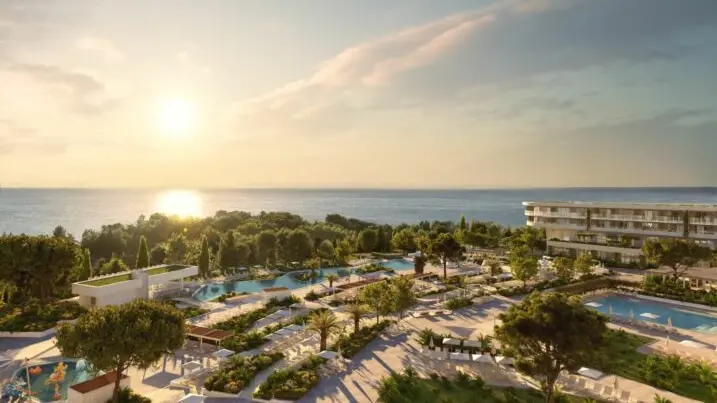 Un’immagine di come sarà il resort a cinque stelle Pical di Parenzo