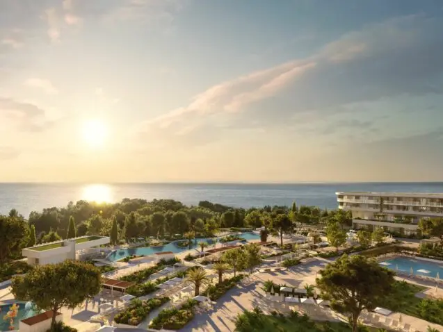 Un’immagine di come sarà il resort a cinque stelle Pical di Parenzo