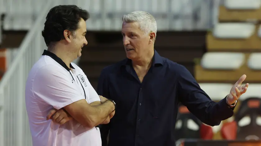 Il General manager Micheal Arcieri con il coach Israel Gonzalez