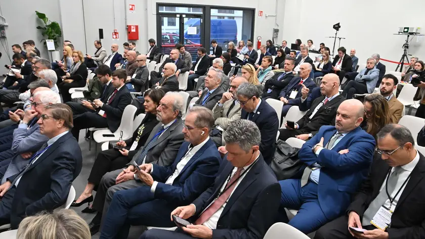 La platea dell’Indo-Mediterranean Business Forum organizzato dal Trieste Summit. Foto Bruni