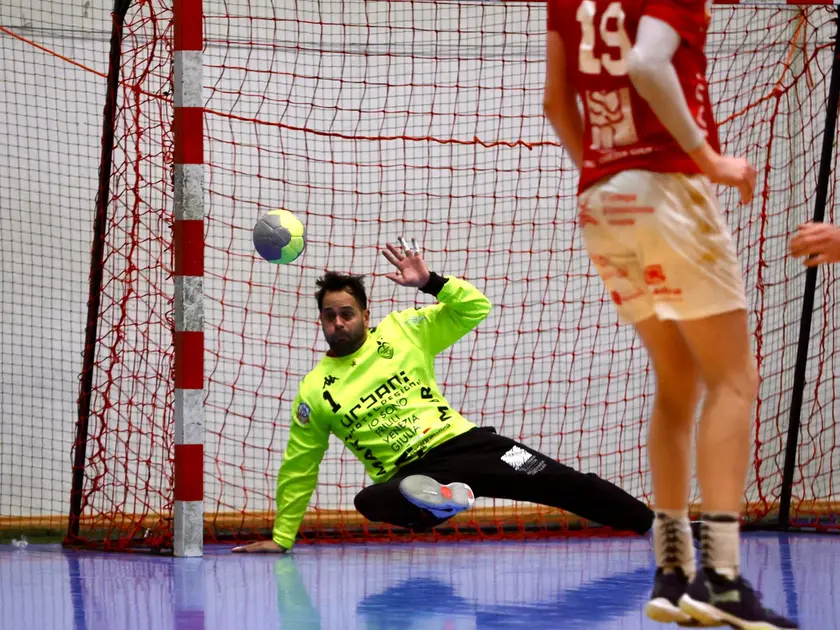 Facundo Garcia, portiere italoargentino della Pallamano Trieste FOTO SKALAMERA