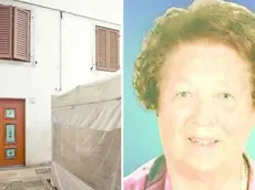 A destra il condominio dove risiedeva (foto Tibaldi), a destra Odilla Antonutti