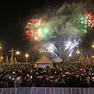 Una recente festa di Capodanno in piazza Unità a Trieste. Foto Lasorte