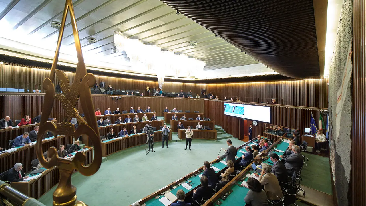 Una seduta Consiglio regionale. Foto Silvano