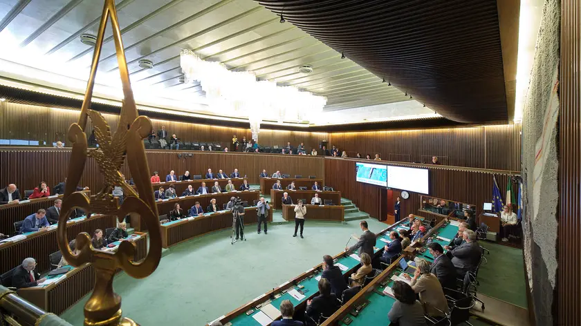 Una seduta Consiglio regionale. Foto Silvano